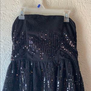 Forever 21 Strapless Sequined Dress